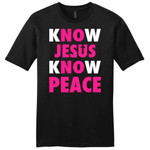 Know Jesus know peace mens Christian t-shirt - Gossvibes