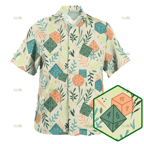 DnD Dice Hawaiian Shirt - DnD Dice Shirt