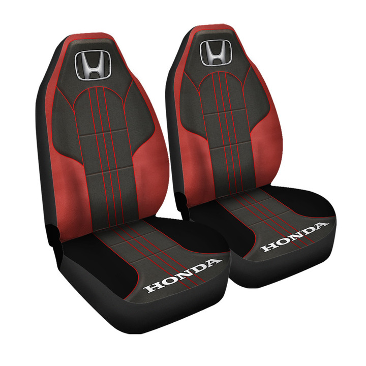 Honda Black Red Car Seat Covers2