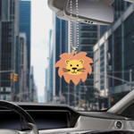 Car Hanging Ornament Cute Lion Zebra Monkey With Coconut Tree And Sun