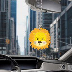 Car Hanging Ornament Cute Cartoon Chubby Baby Lion With Thick Fluffy Mane