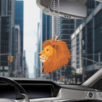 Car Hanging Ornament Beautiful Lion Head With Flower And Leaf