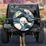 Human Skull With Rave And Smoth In Night Spare Tire Cover Car Accessories