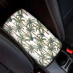 Vintage Palm Tree Beach Pattern Print Car Center Console Cover