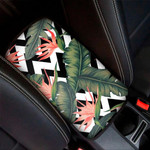Zig Zag Tropical Pattern Print Car Center Console Cover