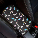 Star Space Unicorn Pattern Print Car Center Console Cover