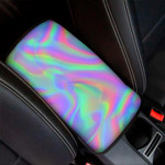 Psychedelic Holographic Trippy Print Car Center Console Cover