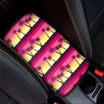 Sunset Palm Tree Pattern Print Car Center Console Cover