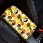 Tropical Fruits Pattern Print Car Center Console Cover