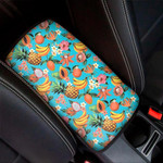 Vintage Tropical Fruits Pattern Print Car Center Console Cover