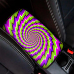 Green Twisted Moving Optical Illusion Car Center Console Cover