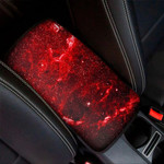 Red Stardust Universe Galaxy Space Print Car Center Console Cover