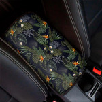 Night Tropical Hawaii Pattern Print Car Center Console Cover
