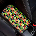 Tropical Hawaii Flowers Pattern Print Car Center Console Cover