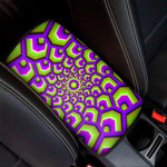 Green Hive Moving Optical Illusion Car Center Console Cover