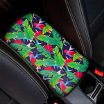 Parrot Banana Leaf Hawaii Pattern Print Car Center Console Cover