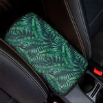 Watercolor Tropical Leaf Pattern Print Car Center Console Cover