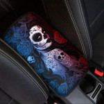 Red Blue Light Skull Girl Cool Style Printed Car Center Console Cover
