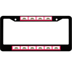 10 Flags Of California State Pattern Car License Plate Frame