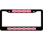 10 Flags Of Alabama State Pattern Car License Plate Frame