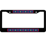 10 Flags Of Vermont State Pattern Car License Plate Frame