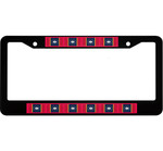 10 Flags Of Mississippi State Pattern Car License Plate Frame