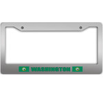 Pattern Of Flags Washington State Car License Plate Frame