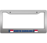 Pattern Of Flags North Carolina State Car License Plate Frame