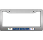 Pattern Of Flags West Virginia State Car License Plate Frame