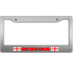 Pattern Of Flags Georgia State Car License Plate Frame