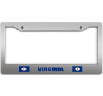 Pattern Of Flags Virginia State Car License Plate Frame