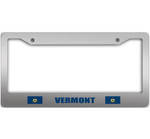 Pattern Of Flags Vermont State Car License Plate Frame