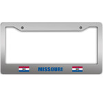 Pattern Of Flags Missouri State Car License Plate Frame