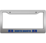 Pattern Of Flags North Dakota State Car License Plate Frame