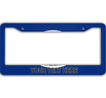Pattern Of Flags Virginia State Custom Text Car License Plate Frame