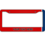 Pattern Of Flags Tennessee State Custom Text Car License Plate Frame