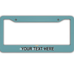 Pattern Of Flags Delaware State Custom Text Car License Plate Frame