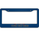 Pattern Of Flags Vermont State Custom Text Car License Plate Frame