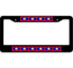 10 Flags Of Belize Pattern Car License Plate Frame