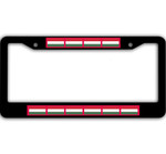 10 Flags Of Hungary Pattern Car License Plate Frame