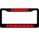 10 Flags Of Albania Pattern Car License Plate Frame