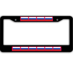 10 Flags Of Russia Pattern Car License Plate Frame