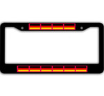 10 Flags Of Germany Pattern Car License Plate Frame