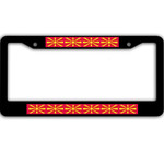 10 Flags Of North Macedonia Pattern Car License Plate Frame
