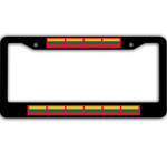 10 Flags Of Lithuania Pattern Car License Plate Frame