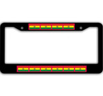 10 Flags Of Bolivia Pattern Car License Plate Frame