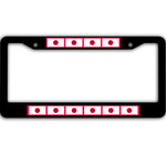 10 Flags Of Japan Pattern Car License Plate Frame