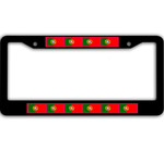 10 Flags Of Portugal Pattern Car License Plate Frame