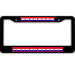 10 Flags Of Croatia Pattern Car License Plate Frame