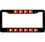 10 Flags Of Belgium Pattern Car License Plate Frame